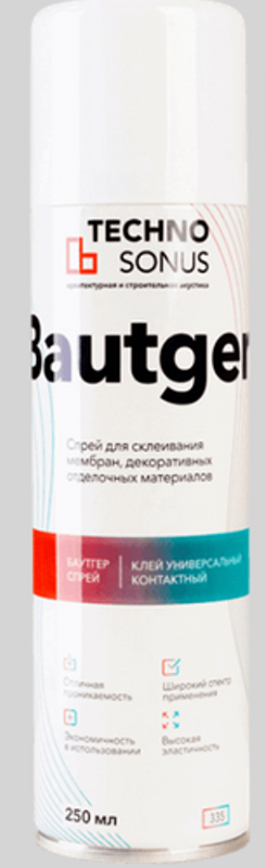 Клей Баутгер (Bautger) в аэрозольной упаковке 250 мл