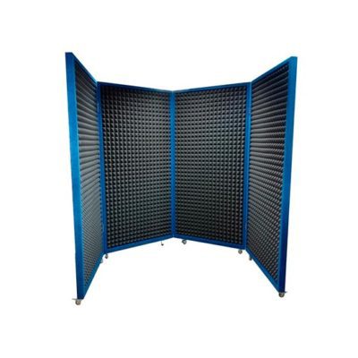 Звукопоглощающая ширма Echoton Screen Book (4 секции,карпет синийпоролон серый)