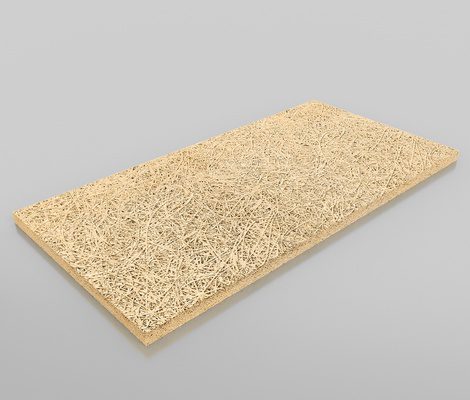Панель акустическая "FIBROPLAN"f1,5 2400x600x25мм К5 (фаска,неокрашенная,цвет белый)