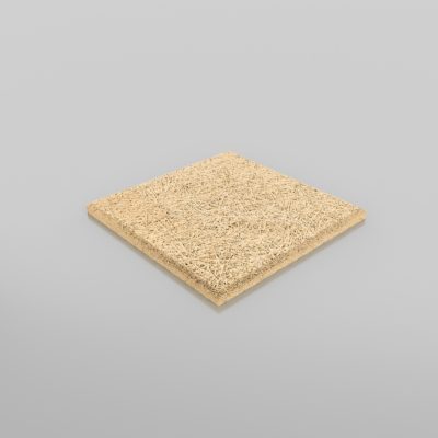 Панель акустическая "FIBROPLAN"f1 600x600x20мм (без фаска,неокрашенная,цвет белый)