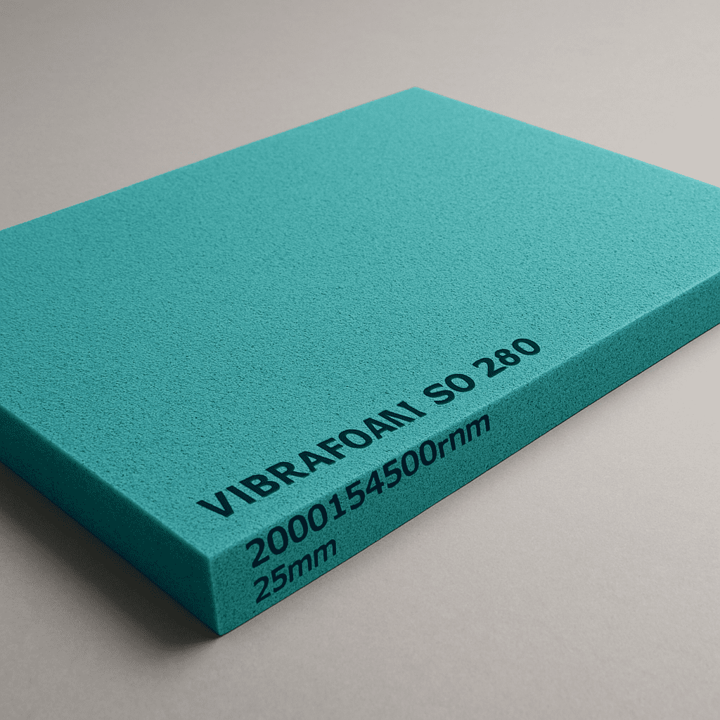 Vibrafoam SD 260 Лист 2000х500 мм, толщина 25 мм, бирюзовый
